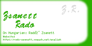 zsanett rado business card